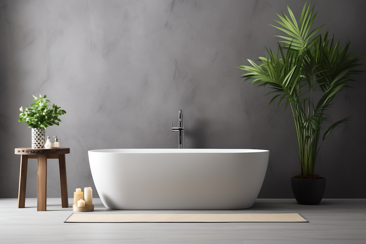 custom contemporary freestanding tub